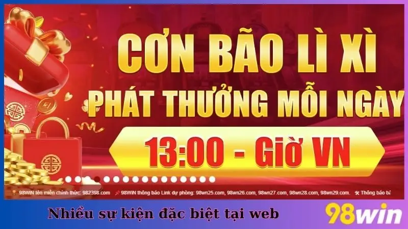 Nhiều sự kiện đặc biệt tại web
