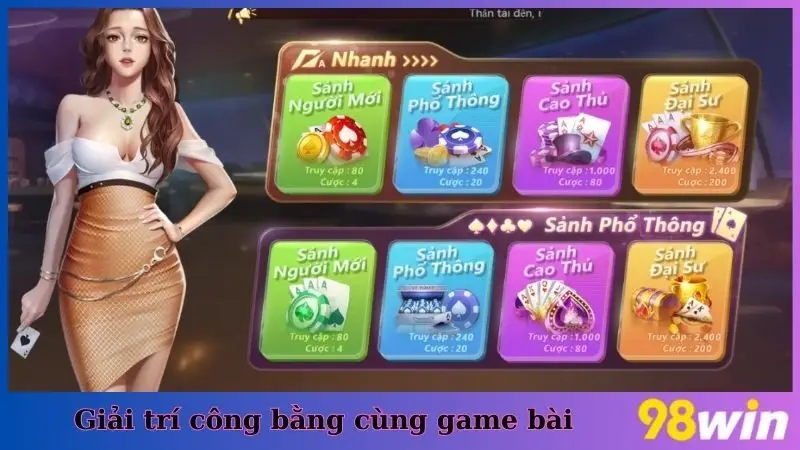 Giải trí công bằng cùng game bài